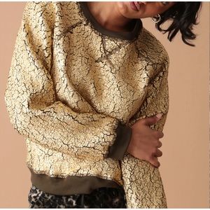Electric & Rose Ronan Pullover Gold Metallic XS